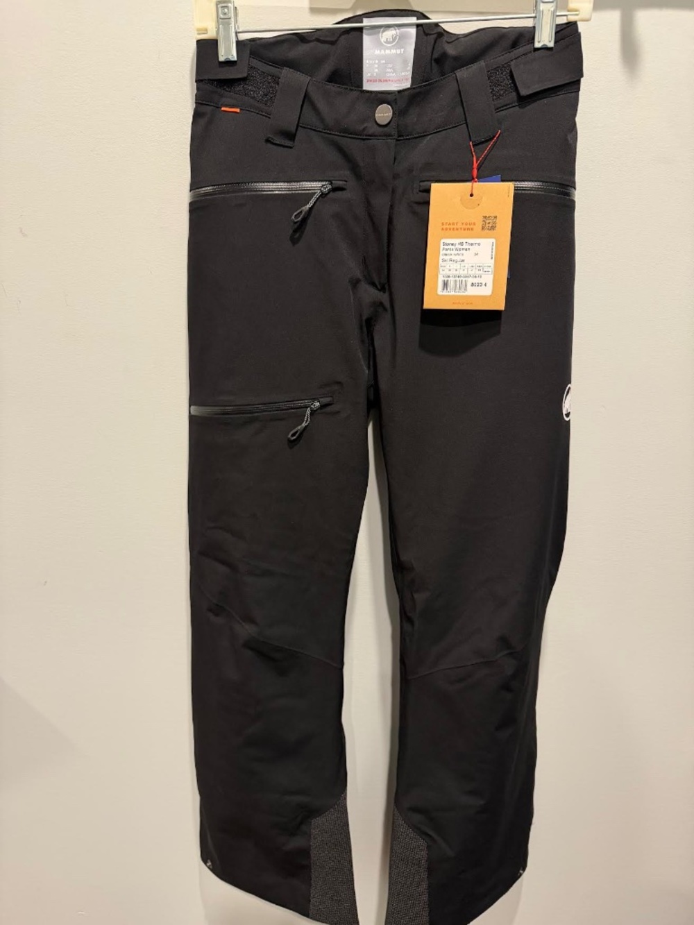 Mammut Stoney HS Thermo Women's Pant, Black/White, size 34, US 4